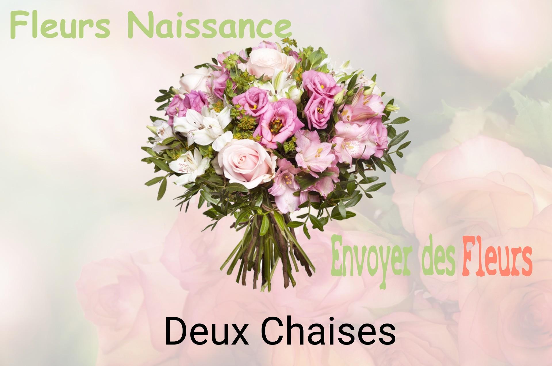 Bouquet de fleurs de naissance livré à Deux-Chaises